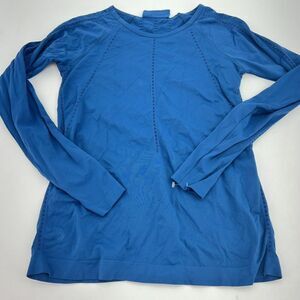 Athleta Speed Light Long Sleeve Top Blue Size  XS Nylon